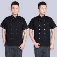 chefs overalls short sleeved summer and autumn thick men and women cake shop overalls baking chef clothes uniforms