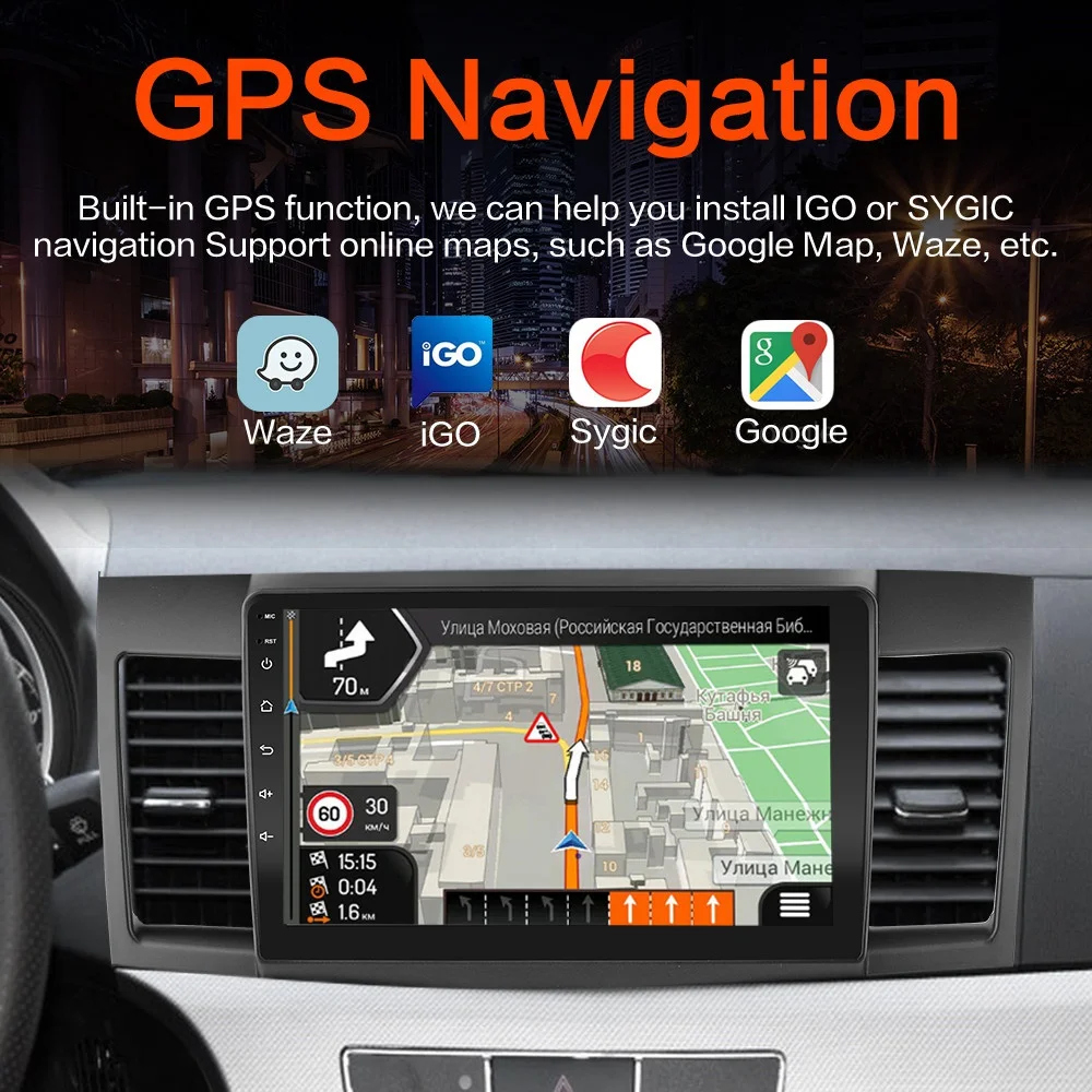 Автомобильный радиоприемник 4 Гб + 64 ГБ Android 10 0 DSP RDS GPS навигация мультимедийный