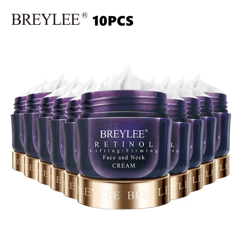 

10pcs Retinol Firming Face Cream Remove Wrinkles Night Day Moisturizer Anti Aging Firm Whitening Facial Korea Skin Care Products