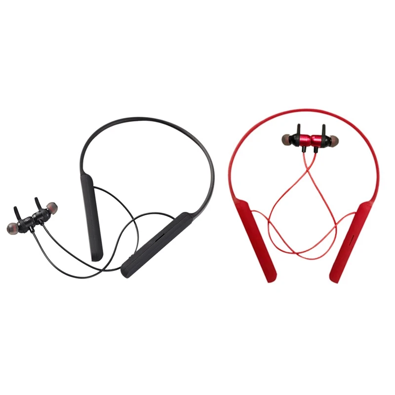 

Wireless Bluetooth Headset Sports V5.0 Neck-Mounted Heavy Bass 58 Hours Long Standby for iPhone Samsung Android