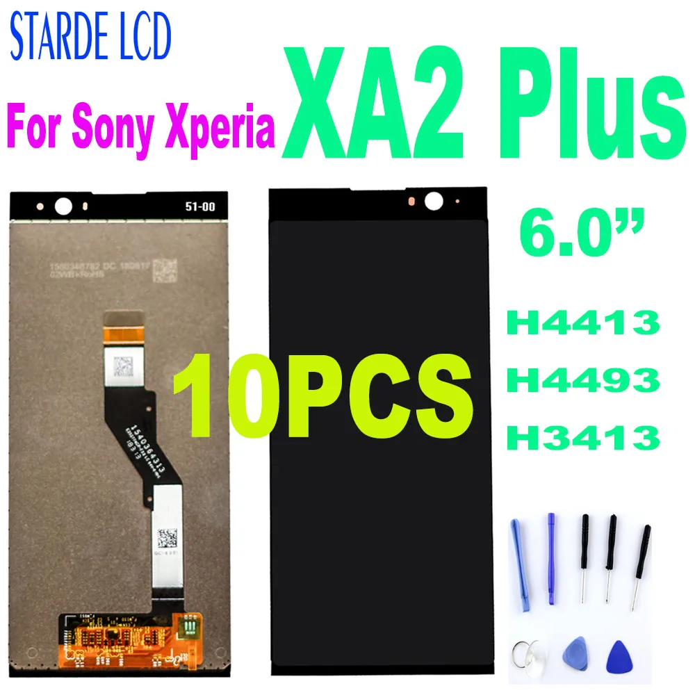 

10 шт. для SONY xa2 plus H4413 H4493 H3413 ЖК-дисплей Дисплей кодирующий преобразователь сенсорного экрана в сборе запасные части для Sony xa2 plus ЖК-дисплей