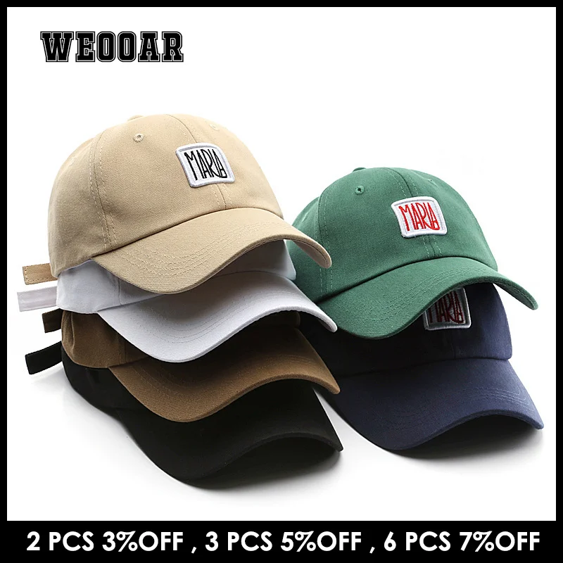 

Бейсболка WEOOAR MZ088 мужская с вышивкой, хлопок, Кепка От Солнца, для спорта на открытом воздухе, рыбалки, в стиле хип-хоп, весна 2022