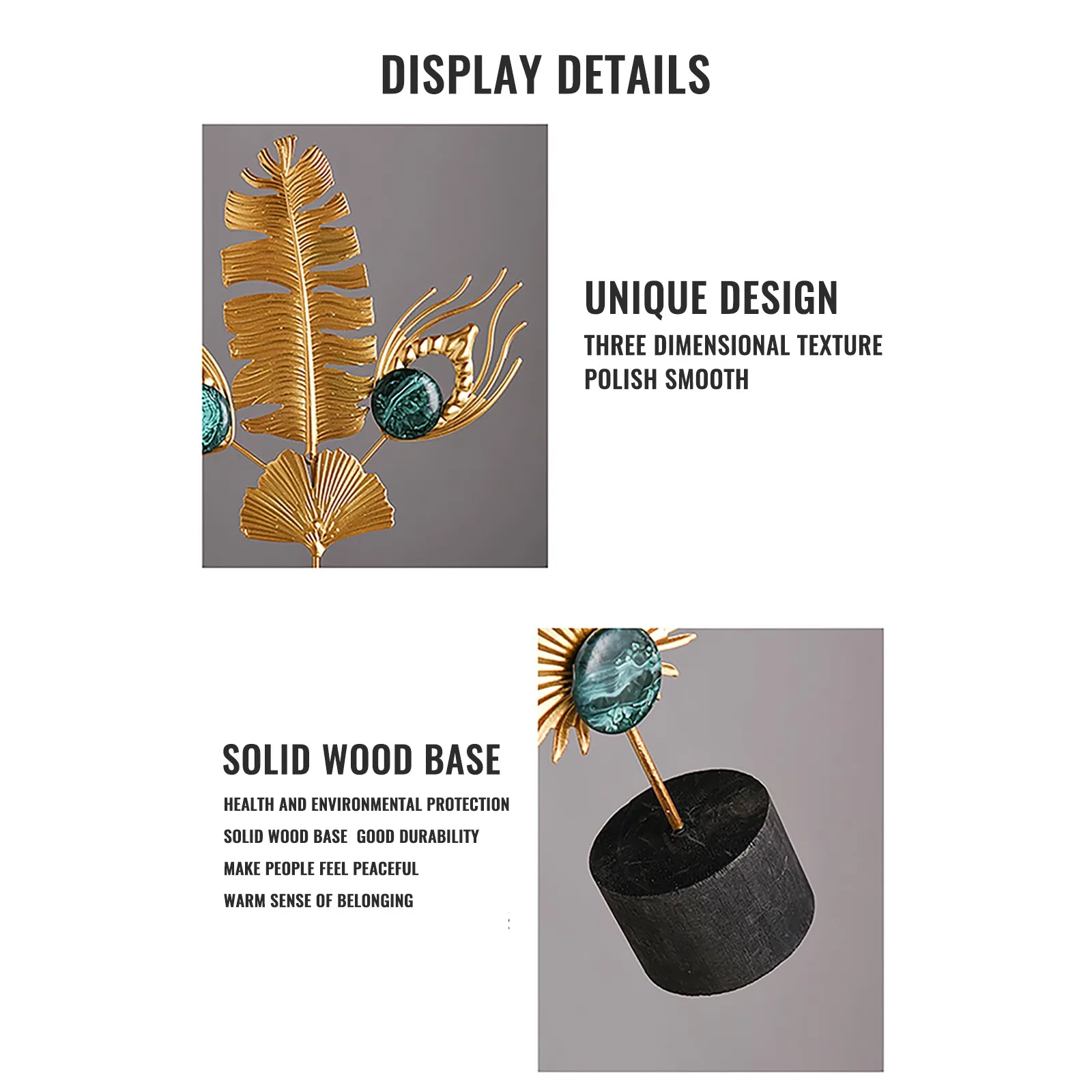 

Nordic Style Home Decor Wrought Iron Crafts New Creative Gold Miniature Gems Living Room TV Cabinet Ornaments Housewarming Gifts