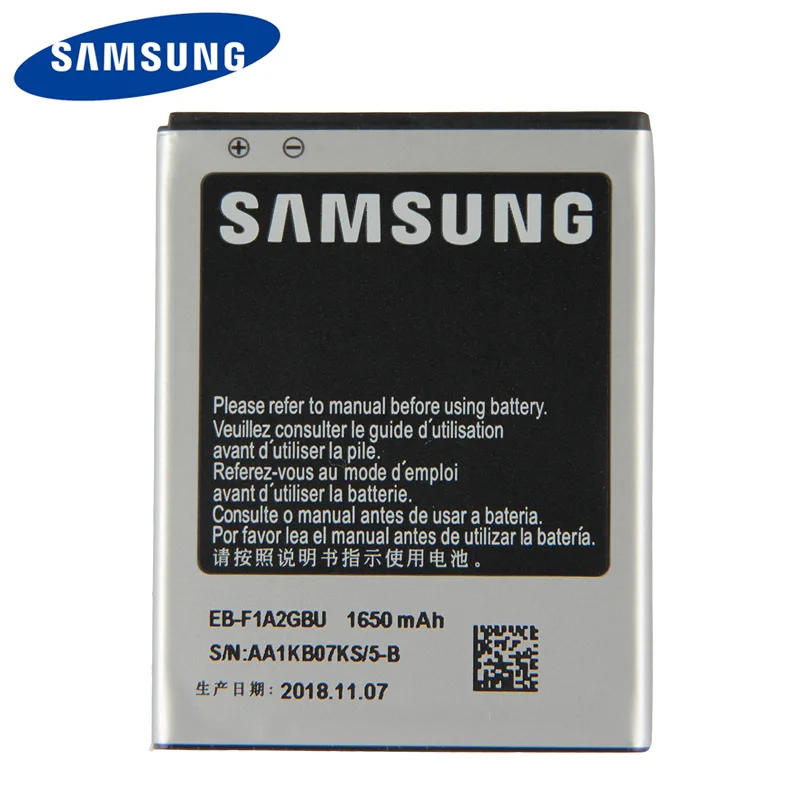 Оригинальный аккумулятор Samsung высокого качества для I9100 I9050 I777 B9062 I9103 I9108 1650