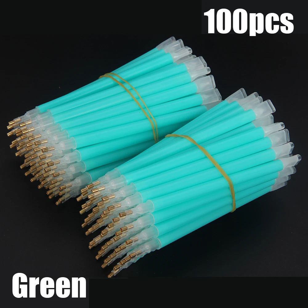 

Wholesale 100pcs 5D DIY Diamond Painting Kits Point Drill Pen With 3 Heads Accessory Embroidery Square Round Drill Available