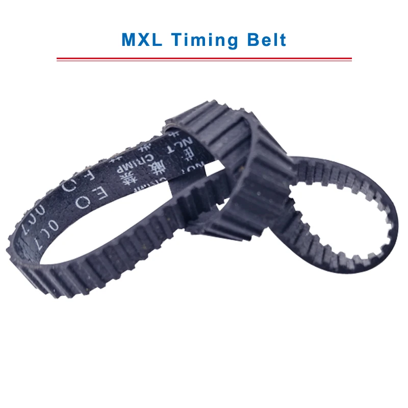 

2 pcs MXL Timing Belt model-118/119/120/121/121.6/122/123/124/125/126MXL Transmission Belt Width 6/10mm For MXL Timing Pulley