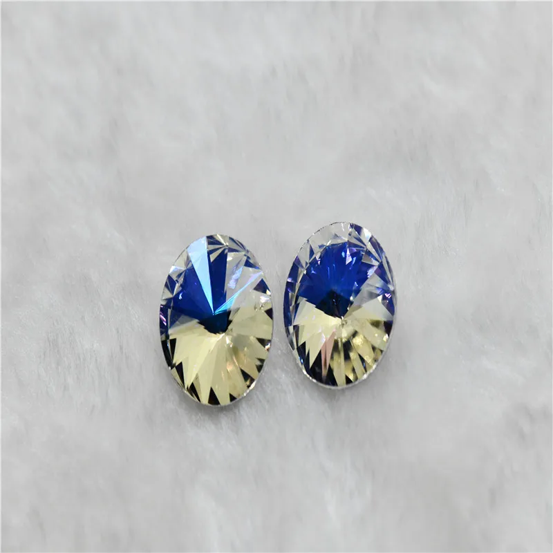 

Moonlight color Droplet Home Decoration Rhinestones Glass Rivoli Navette Glue on jewels Crafts 20x30mm 17x32mm