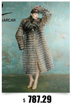 FURSARCAR новая куртка из натурального меха женская зимняя шуба из лисьего меха Роскошная теплая Модная саржевая дизайнерская короткая подлинный натуральных мех куртка