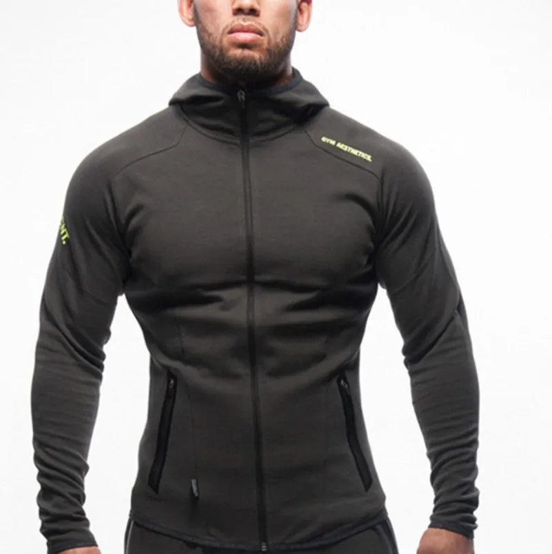 Hoodies 1 Shark Bay фитнес мужские толстовки брендовая одежда мужская толстовка на молнии Повседневная Толстовка мужские облегающие куртки с капюшоном - Цвет: Hoodies 1