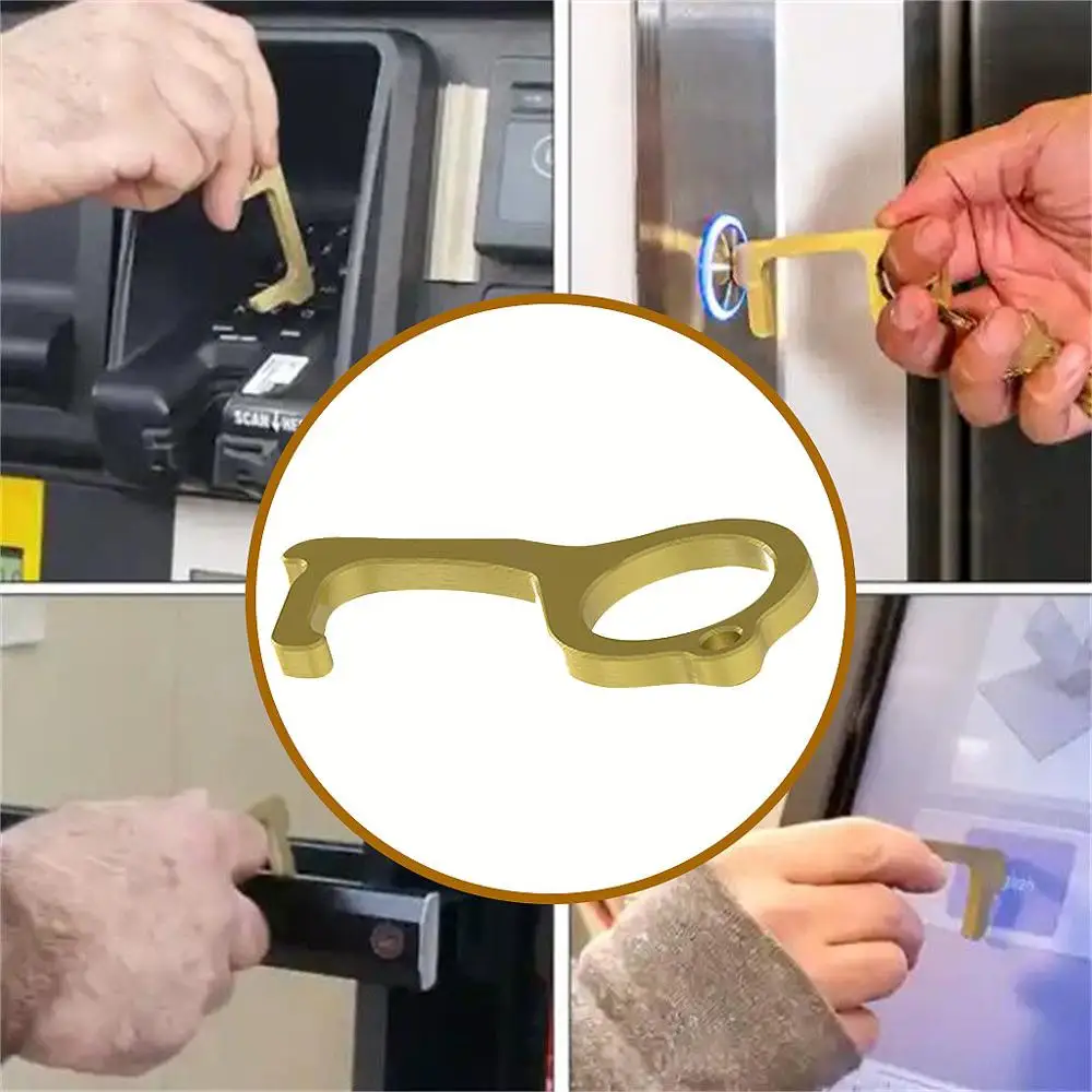 Бесконтактный безопасный Открыватель для дверей защитная изоляция латунный