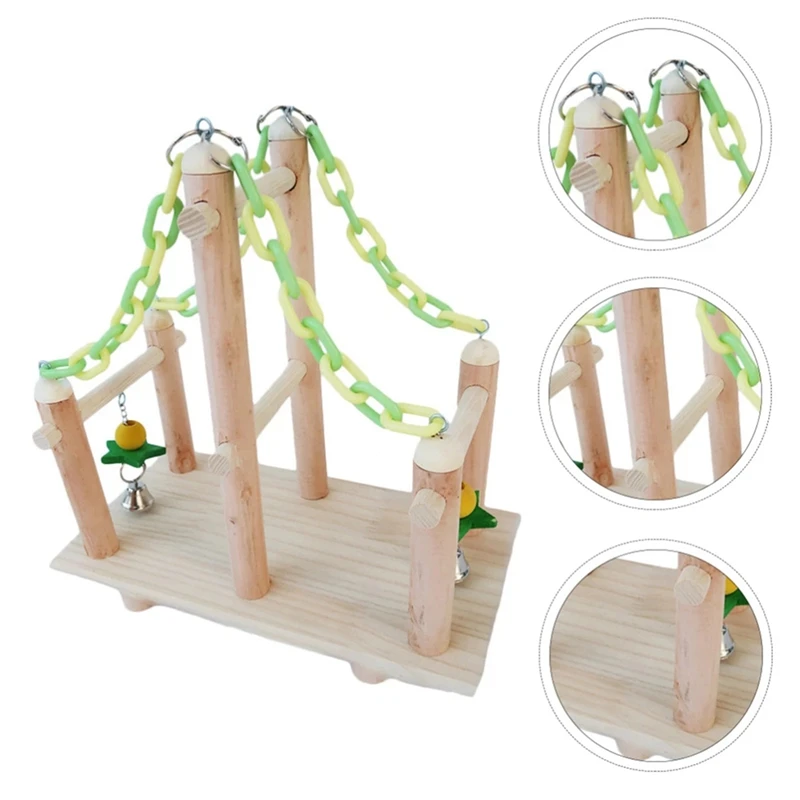 

Parrot Standing Rack Bird Climbing Ladder Training Racks Parrot Ladder Toy