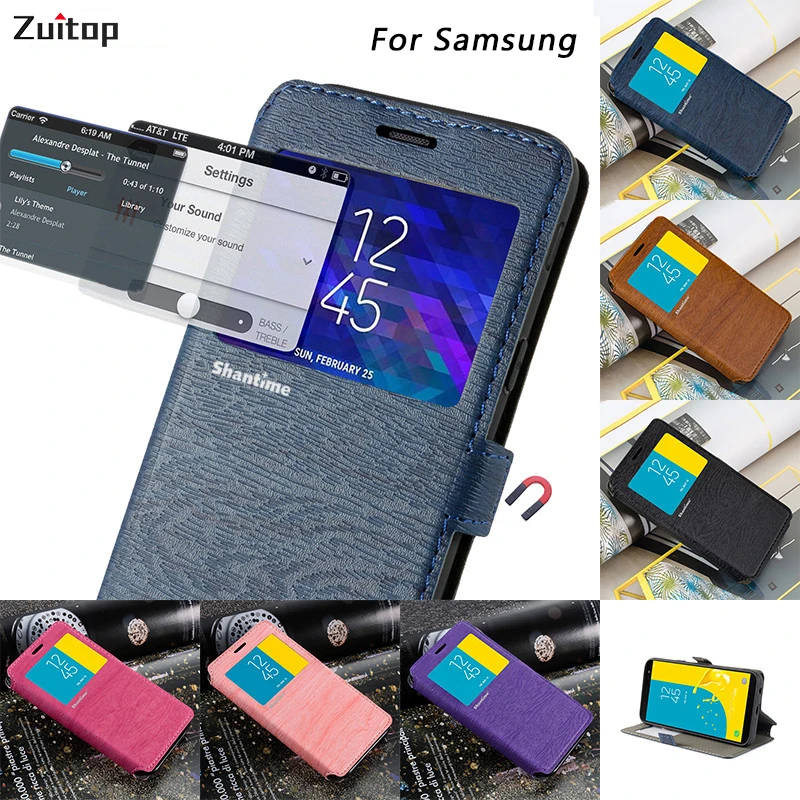 Магнитный кожаный флип-чехол A50 A70 A40 A30 A51 A71 для Samsung S8 S9 S7 Edge S10 S20 Ultra Plus A7 A8 2018 Note 9 10