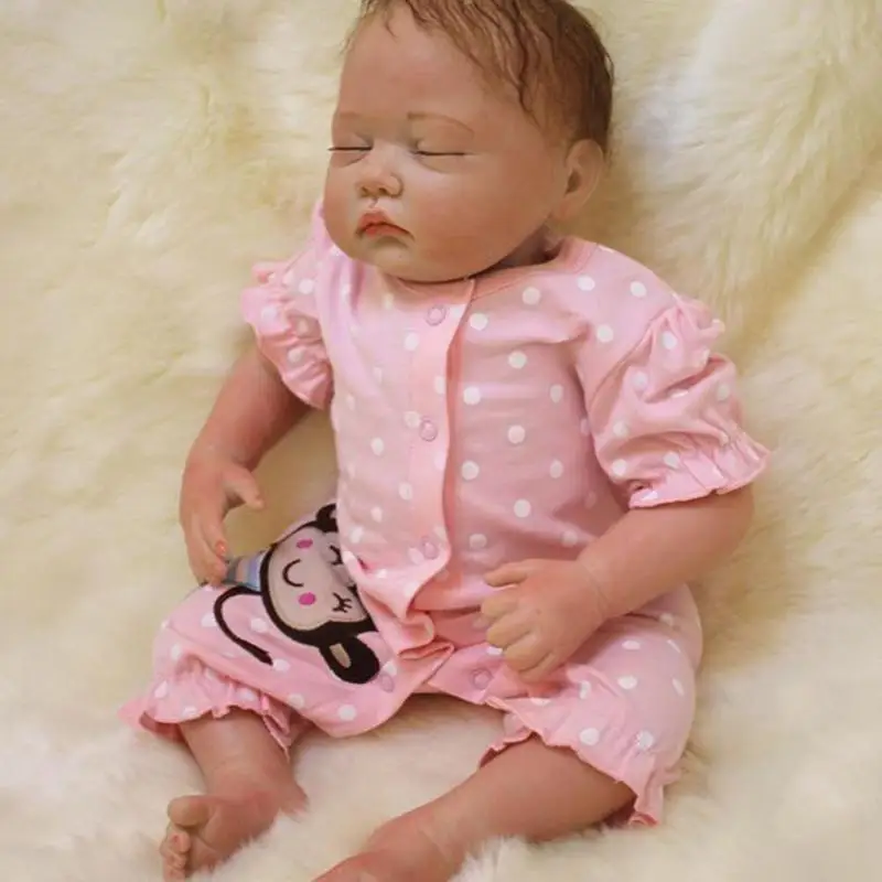 Силиконовая кукла реборн NPK 55 см имитация малыша куклы игрушки|Куклы| |