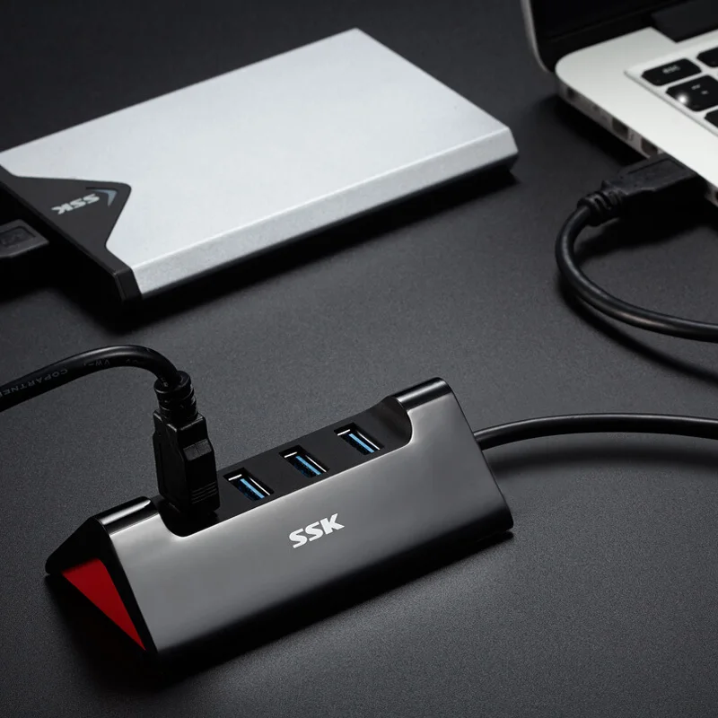 SSK usb-хаб 3,0 Мульти USB 3,0 2,0 концентратор Высокоскоростной 4 порта концентратор USB разветвитель устройство для чтения карт SD TF для ПК компьютер аксессуар