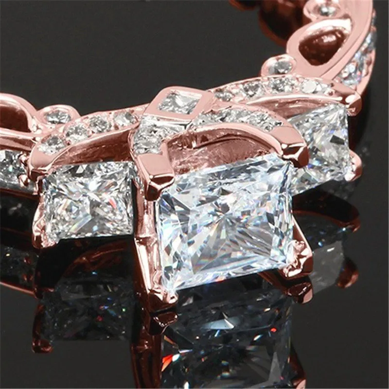 Винтажные кольца 925 стерлингового серебра AAAAA cz полые обручальное кольцо для