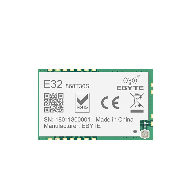 

E32-868T30S SX1276 Модуль UART RF LoRa 868 МГц 30 дБм 8 км модуль беспроводной трансивер передатчик приемник Антенна IPX SMD
