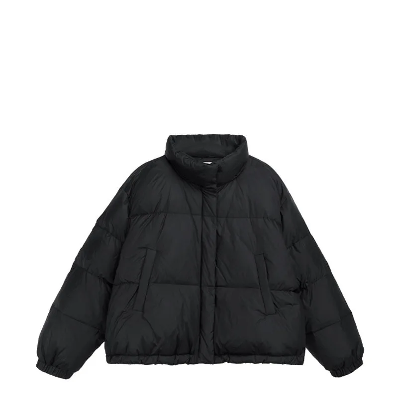 

has Shipment miss puff cotton-padded jacket female 2020 new brief paragraph han edition loose short coat in winter
