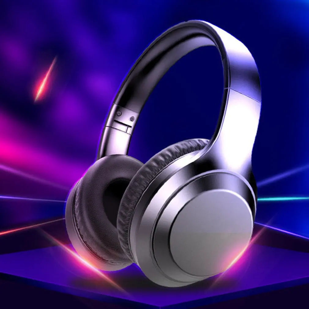 

Wireless Headphones Foldable Active Noise Canceling Audio Device Hifi Deep Bass With Microphone For Music