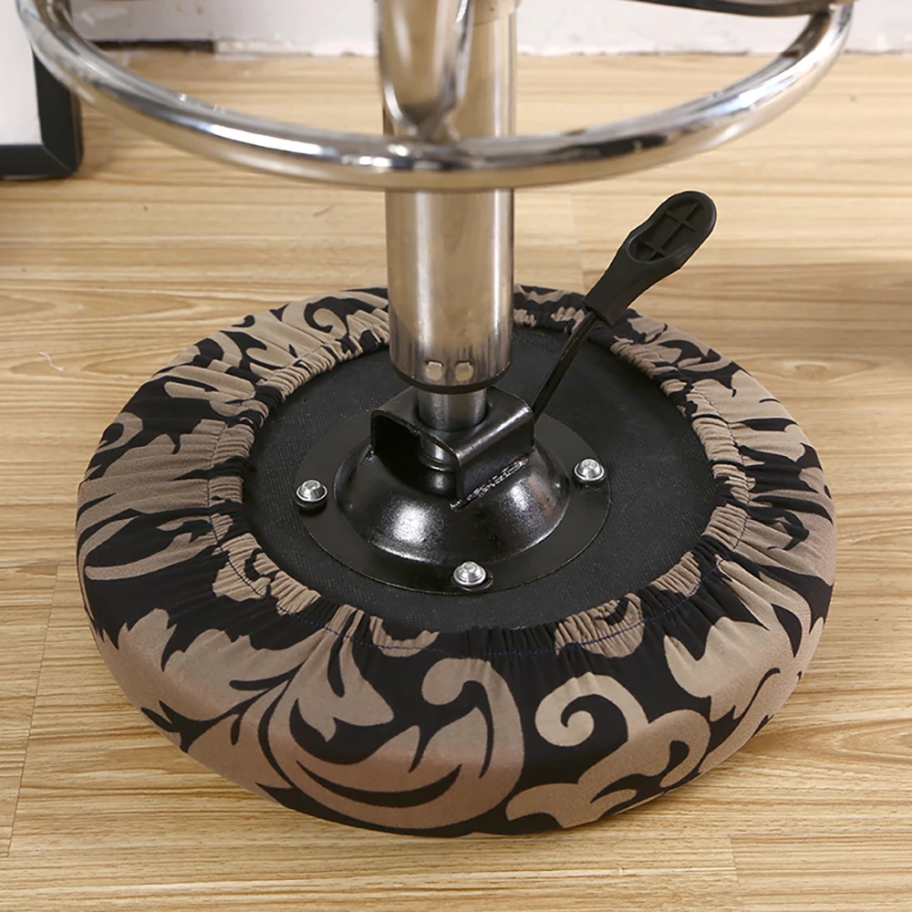 1 шт. Чехол для стула с принтом универсальный эластичный круглый чехол мягкая