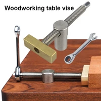 woodworking desktop clip fast fixed clip clamp brass fixture vise for 1920mm dog hole joinery woodworking benches tools