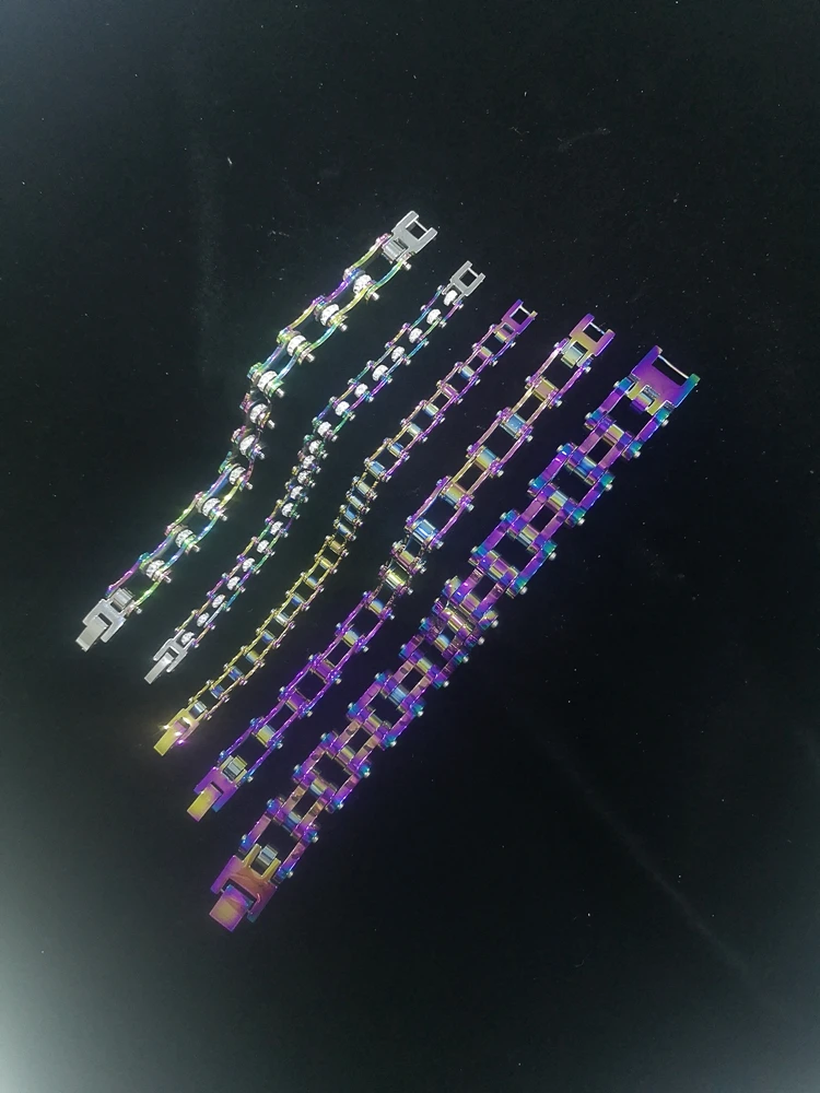 Новый Радужный Браслет SDA из цепей на мотоцикл ювелирные изделия удачу для женщин