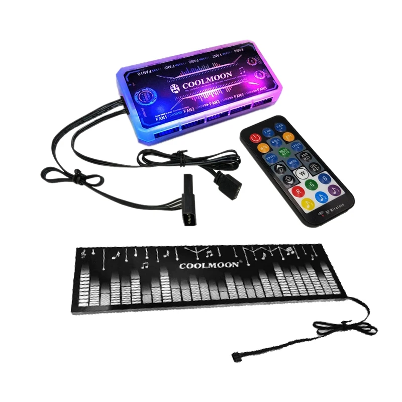 COOLMOON Power Wareho использует светильник ильную доску RGB меняющую цвет светодиодную
