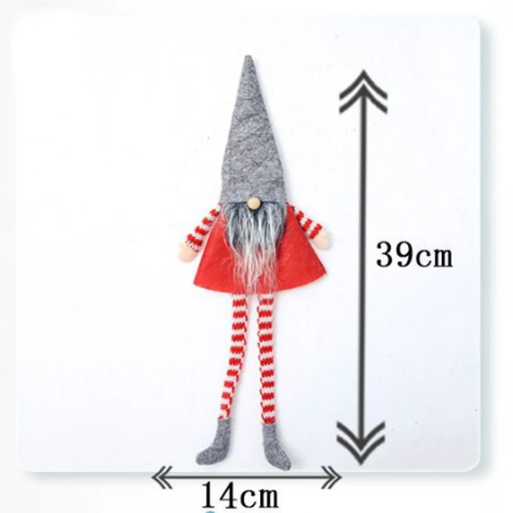 2021 Новогодняя Рождественская Крышка для винной бутылки чехол фигурки сидячий