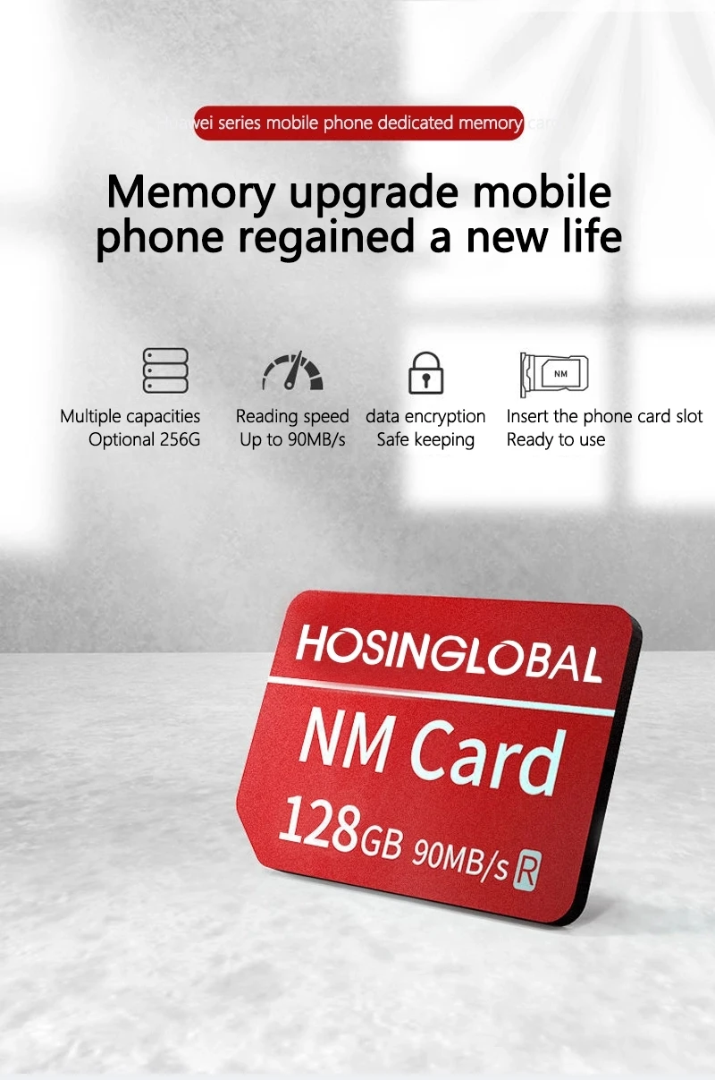 Нано-карта памяти NM 256 ГБ для Huawei Mate40 Mate30 X Pro P30 P40 series Nova5 6 MatePad 2021 новая версия