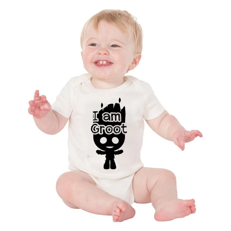 Детский комбинезон с забавным принтом DERMSPE летние комбинезоны для новорожденных