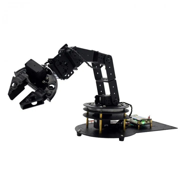 

Assembled 6 DOF Mechanical Arm DIY Kit Robotic Arm Manipulator for Arduino Learning(Basic Remote Control)
