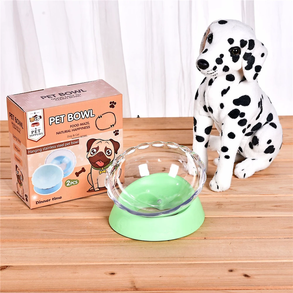 1 шт. наклона прозрачный Цвет миски для домашних животных конфета Цветной легкий