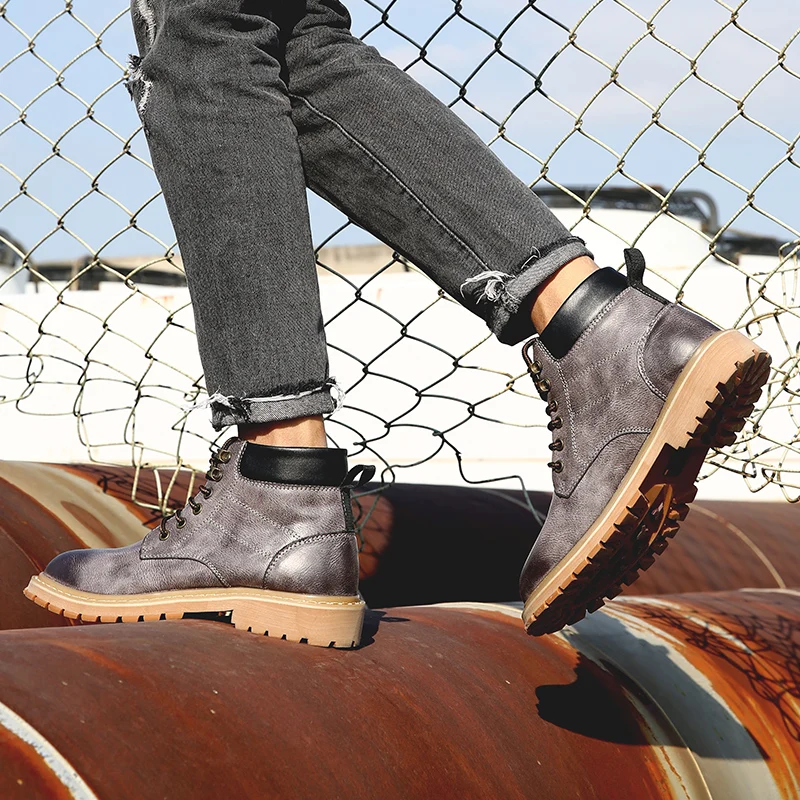 

Casual zapatillas Sneaker leather mens sale hombre sneakers man shoes fashion leisure casual boots black flat shoe sports men