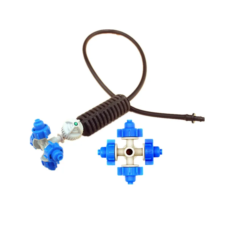 Синий распылитель крестовой подвесной сборный разбрызгиватель для садовых