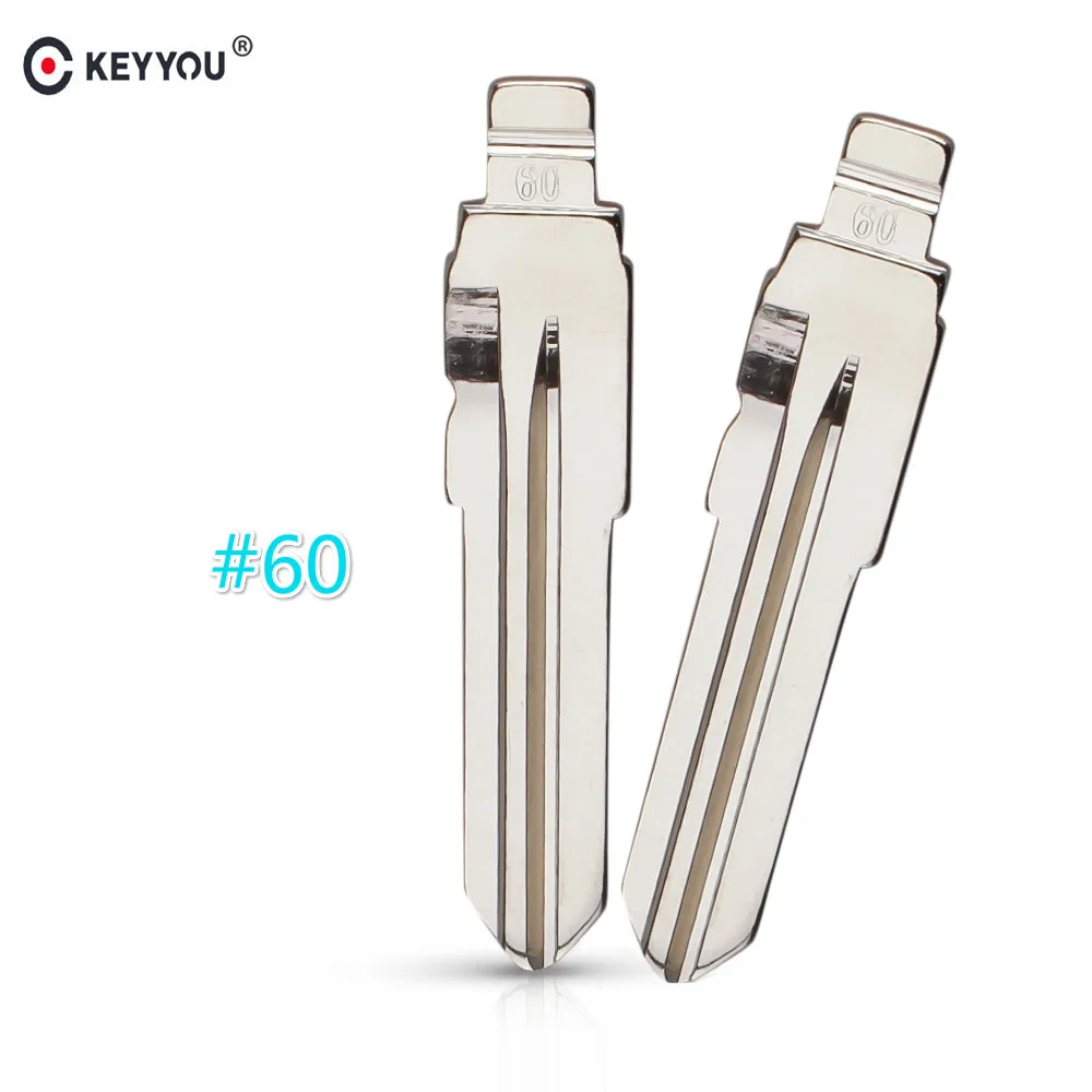 KEYYOU Металлические Пустые балванки для ключей дистанционный ключ Тип ключа #60 Fiat