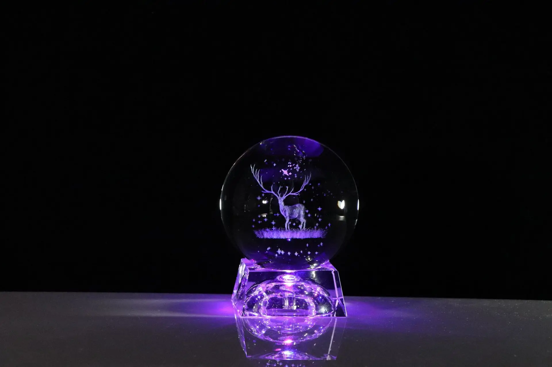 

Новинка 80 мм K9 кристальная солнечная система планеты Глобус 3D лазерная гравировка Лось шар с сенсорным выключателем светодиодсветильник н...