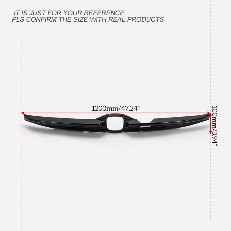 Автомобильные аксессуары для Honda Jazz Fit 14-17 DBA-GK3.4.5.6 DAA-GP5.6 MU-style PU задние ворота Garnish Пластиковая Задняя сплиттерная губа отделка