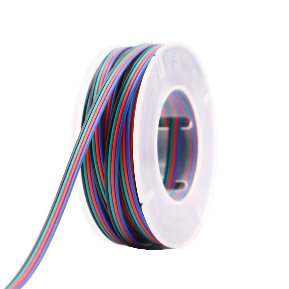 

2-50m 2pin/3pin/4pin/5pin/6pin Electric Wires 22AWG Led Strip Light Wire Cable Extension For Lights WS2812B WS2811 5050 2835