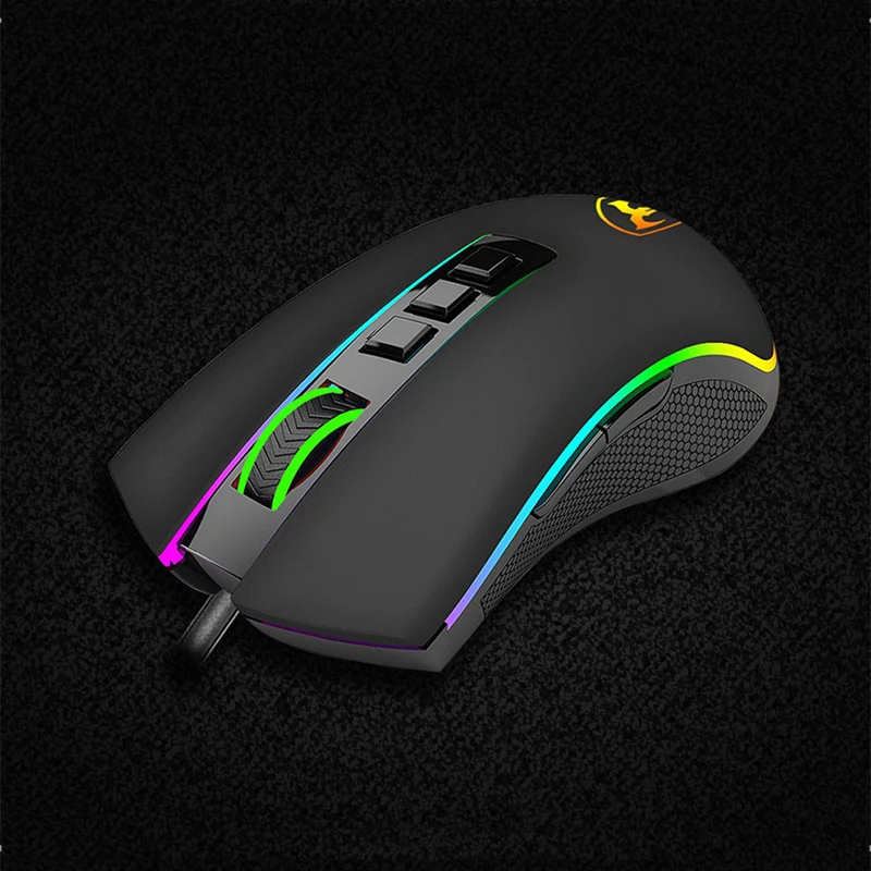 Игровая мышь T12 PUBG 6 уровней 5000DPI USB Проводная игровая с 9 клавишами RGB-подсветкой