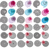 3D спиральная Цветочная Гирлянда для резки металла DIY альбом скрапбукинга декоративные поделки тиснение изготовление бумажных открыток 2021 ...