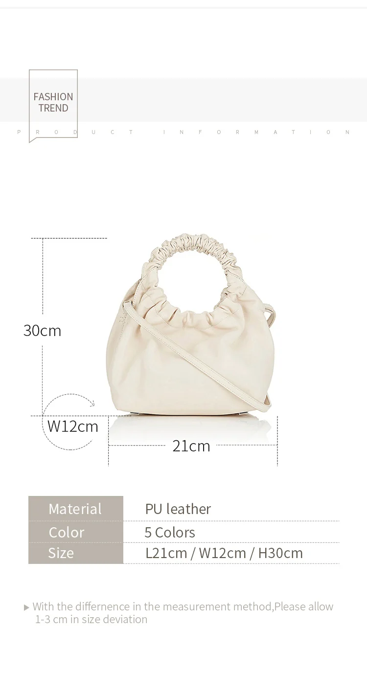 Складная дамская сумка с кольцом, женская новая модная корейская ретро мягкая простая однотонная маленькая вместительная сумка на плечо, женская индивидуальная повседневная сумка