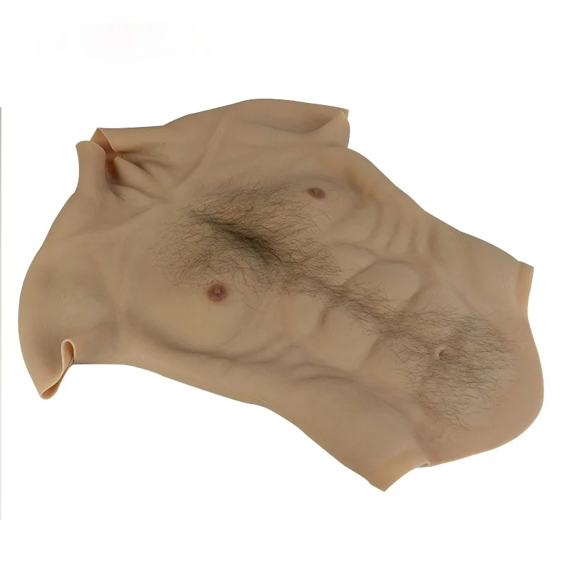 Artificial Muscle False Belly Transgender Realistic Silicone Muscle Suit Artificial Fake Man Muscle Chest Crossdresser