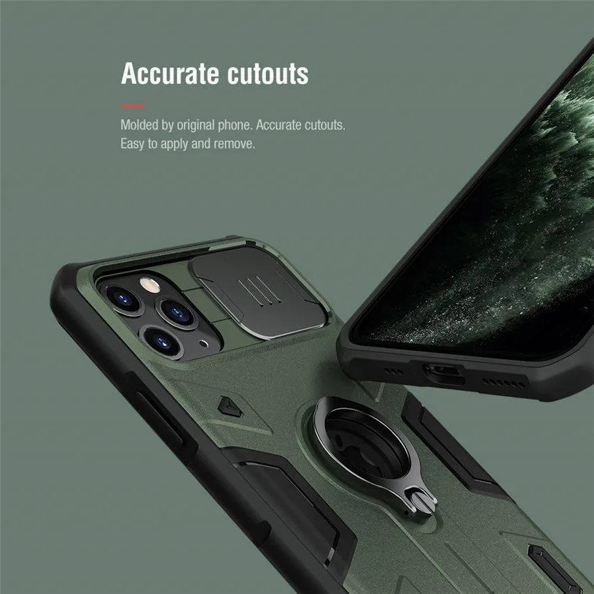 Чехол NILLKIN для iPhone 11 pro защитный чехол Camshield ударопрочные Бамперы Защита камеры |