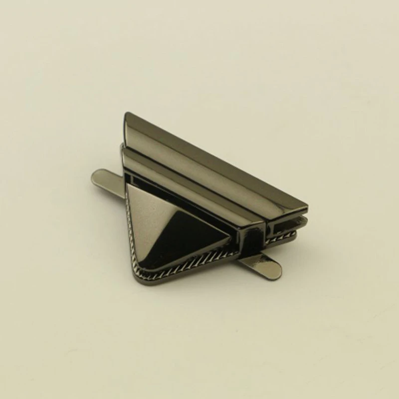 10 Pcs Fashion Metal Clasp Bag Accessories Turn Lock Triangle Twist Locks For DIY Handbag Shoulder Bag Purse Multiple Colour