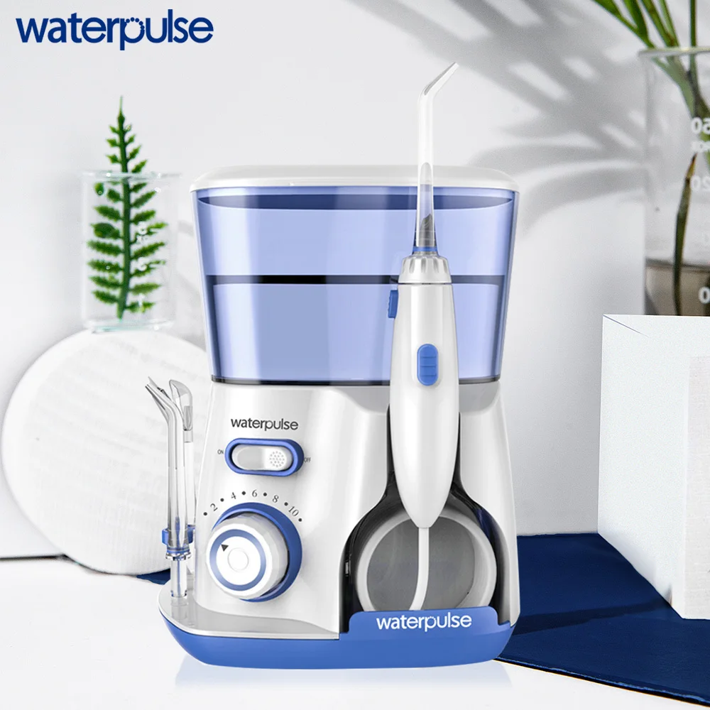 Waterpulse V300B зубные Flosser воды нить Ирригатор для полости рта с 5 Jet советы