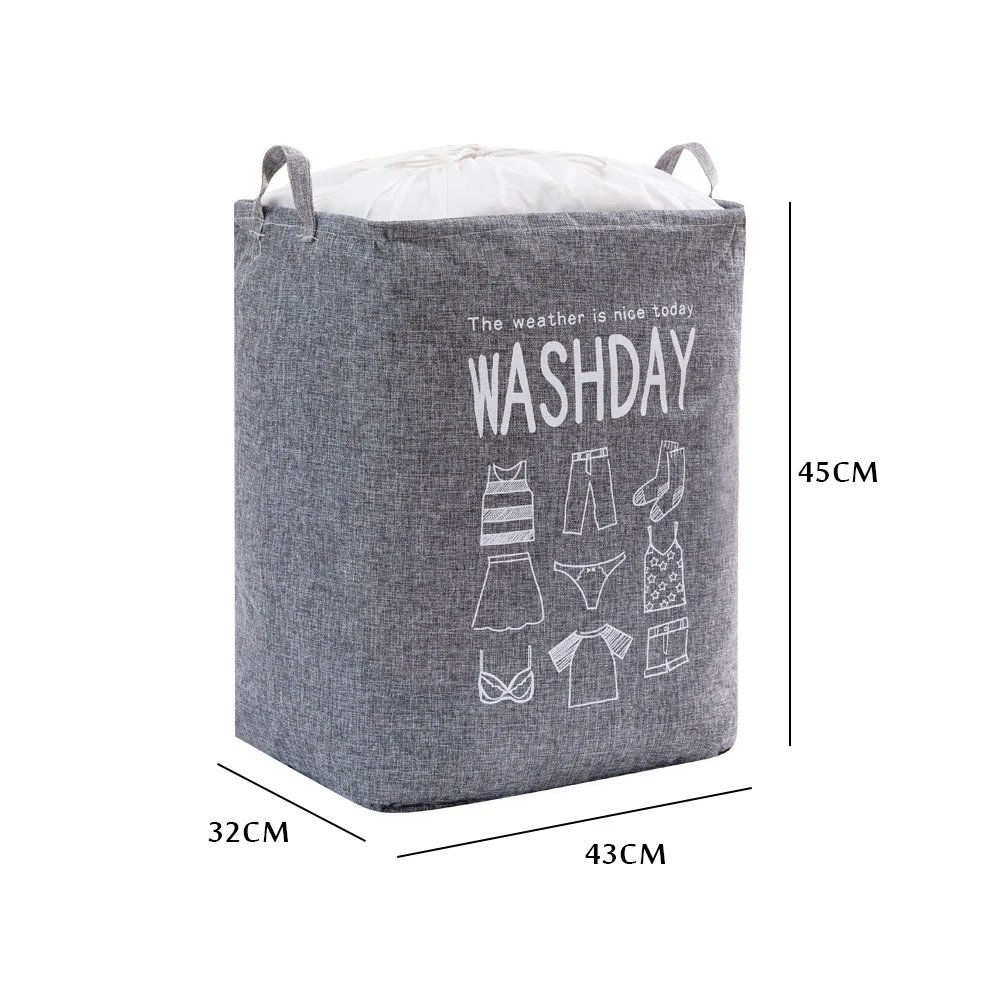 

Laundry Basket Organizer Toys Sundries Organizer Case Large Capacity Dirty Clothes Container Home Waterproof Folding Storage Bag