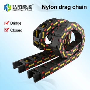 Cable Chain Bridge Type Non-Opening Nylon Towline Cable Trough Closed Engineering Reinforced Chain Drive Towline Machine