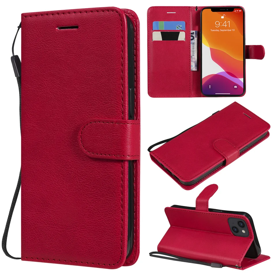 Simple Color Leather Case For Nokia 1.3 2.3 6.2 7.2 2.4 3.4 G20 G10 6.3 X10 X20 C10 C20 Wallet Card Storage PU Leather Capa P06E