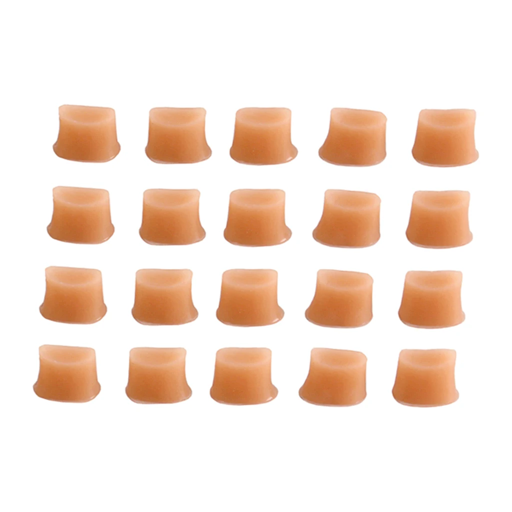 

20x Soft Silicone Flute Pads Replacements Instruments Parts Accs Flesh Color