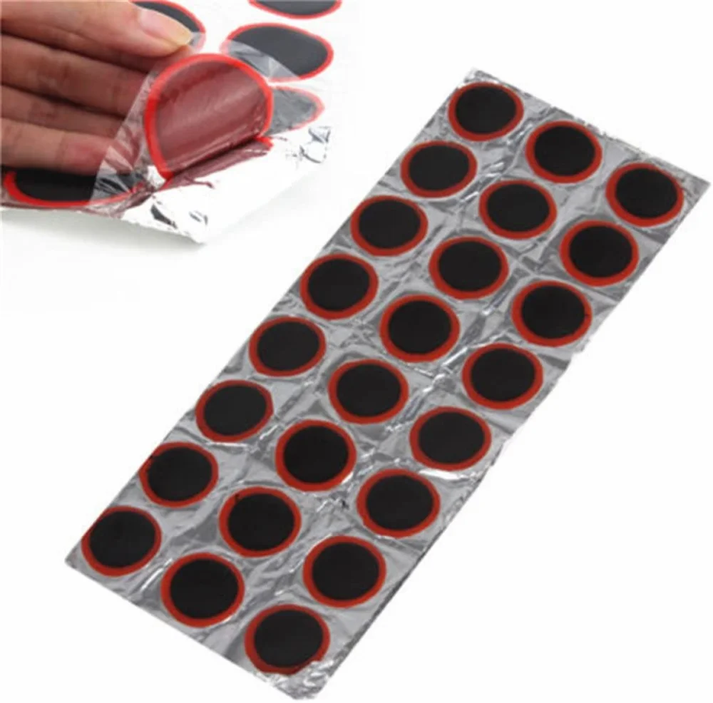 48 шт. 25 мм круглые/квадратные Пластыри для шин велосипеда | Спорт и развлечения