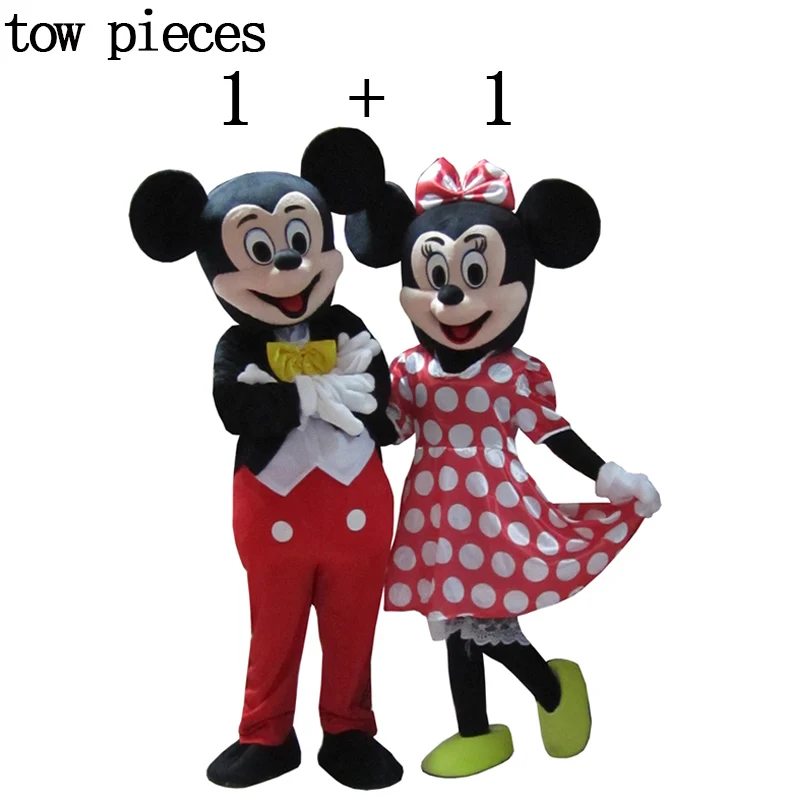 two pieces «Микки Маус» костюм талисмана для взрослых размеры нарядное hollloween маскарадный карнавальный костюм - Цвет: two pieces